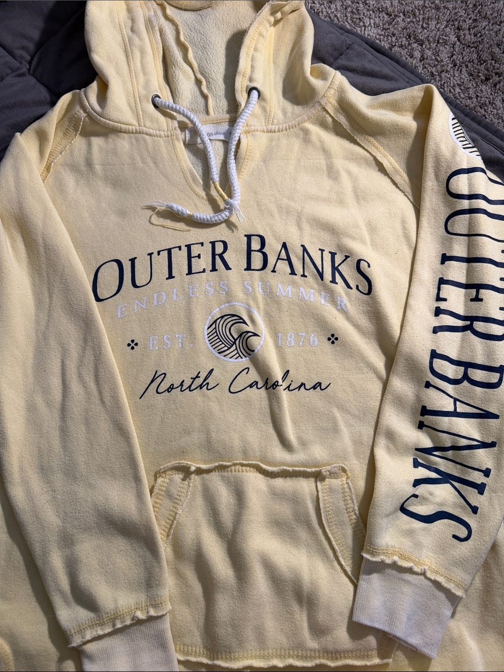 North Carolina Yellow Hooded Sweatshirt